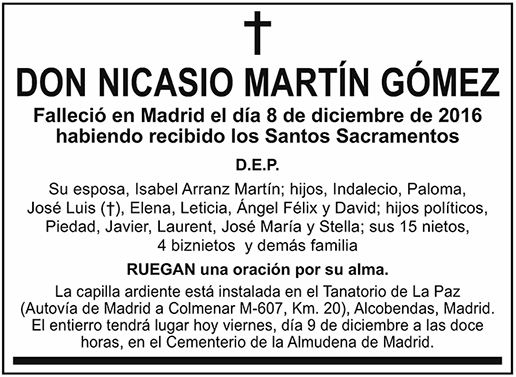 Nicasio Martín Gómez