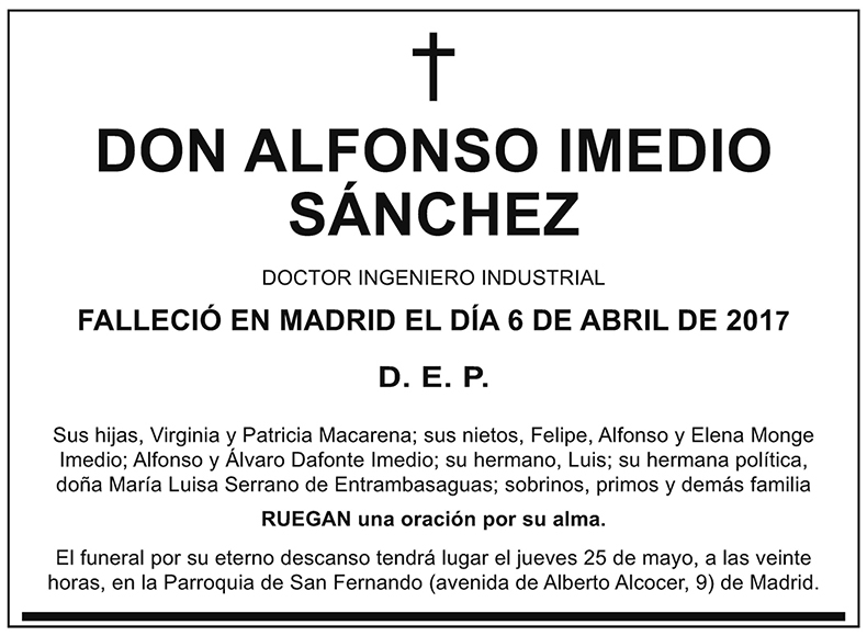 Alfonso Imedio Sánchez