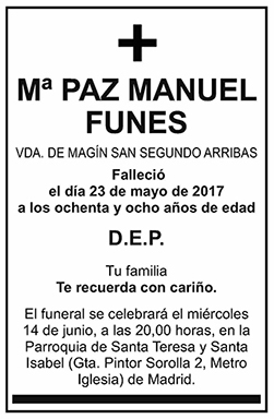 Mª Paz Manuel Funes