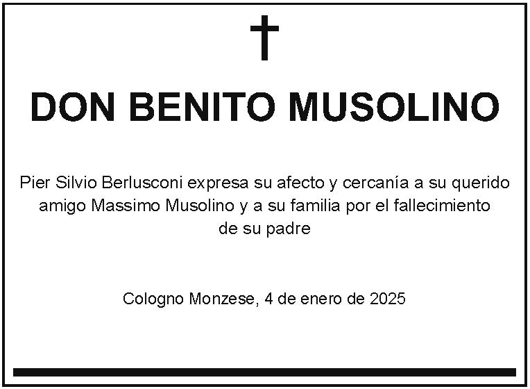 EL MUNDO NACIONAL BENITO MUSOLINO (Pier Silvio Berlusconi 1) Esq2x2 4 01 25