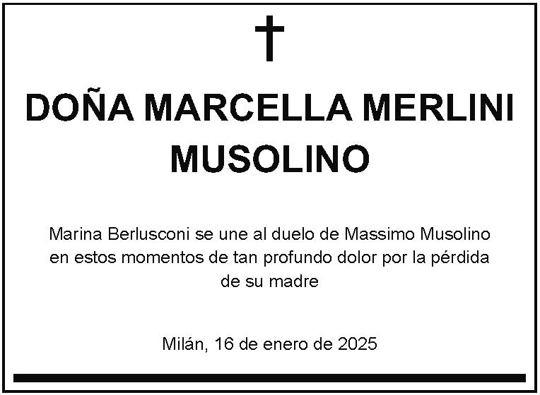 EL MUNDO NACIONAL MARCELLA MERLINI MUSOLINO Esq2x2 (Marina Berlusconi) 16 01 25